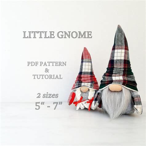 Using The Sewing Pattern In Pdf You Will Sew A Nisse Tomte Little