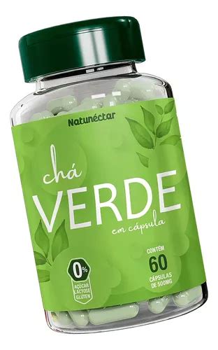 Chá Verde Camellia Sinensis Pó 60 Capsulas 500mg Vit A C E