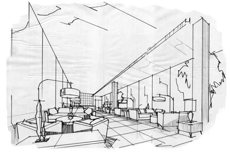 Sketch interior perspective Stock Photo by ©last19 128762908