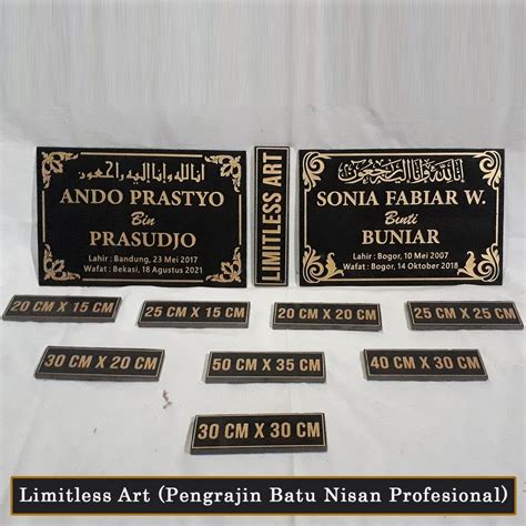 Jual Prasasti Nama Batu Nissan Nisan Granit Kuburan Makam Murah