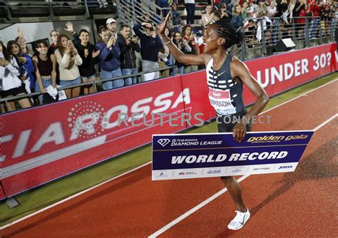 Shocked Kipyegon Adds 5 000m World Record To 1500m Mark In Paris The