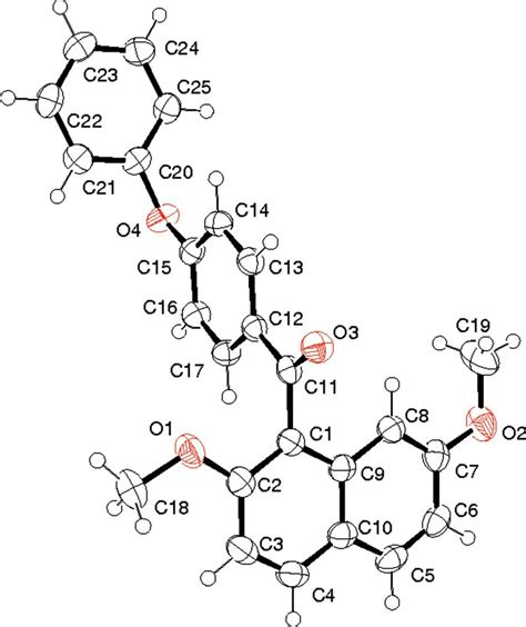 The Molecular Structure Of The Title Compound And The Atom Labeling Download Scientific Diagram