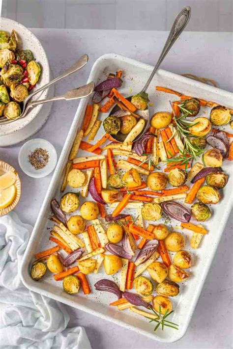 Christmas Vegetable Tray Bake Sandhya S Kitchen