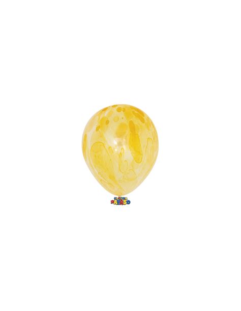 Globo L Tex Pulg Cm Efecto M Rmol Amarillo Und