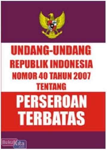 Undang Undang Republik Indonesia Nomor Tahun Tentang Perseroan