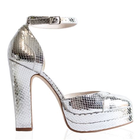 Lily Silver Terry De Havilland Designer Luxury Shoes