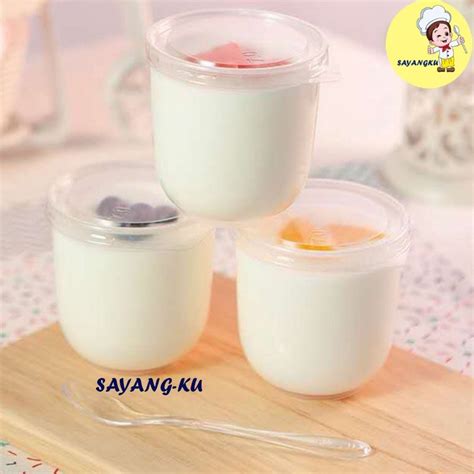 Code J58 180ml U Shaped Dessert Cup With Lid 10Pc Disposable Pudding