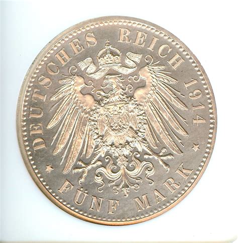 Germany A German States Anhalt Dessau Mark Ngc Pf Proof