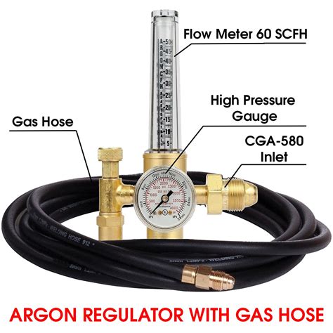 Buy Argon Regulator TIG Welder MIG Welding CO2 Flowmeter 10 To 60 CFH