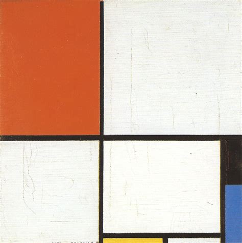 Composition With Yellow Blue And Red Piet Mondrian