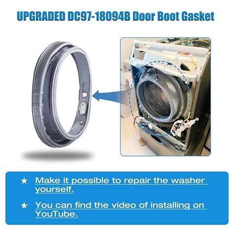 Washer Door Boot Gasket Compatible With Samsung Dc97 18094b Ap5917067 Ps9606239 Ebay