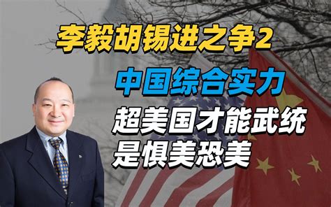 李毅李肃十讲台海：李毅胡锡进之争2，中国综合实力超美国才能武统是惧美恐美 李毅看世界 李毅看世界 哔哩哔哩视频