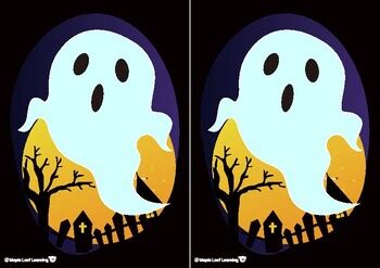 Colorful Ghosts Halloween Activity by Maple Leaf Learning | TpT