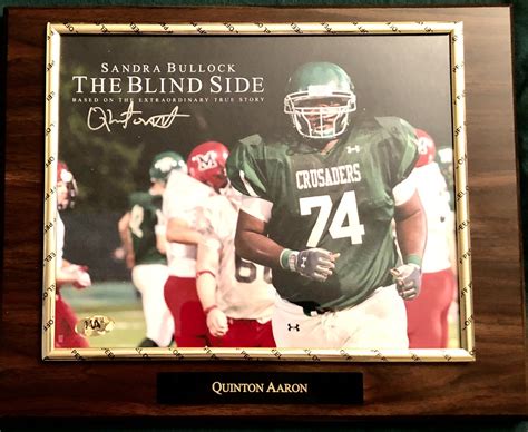 Quinton Aaron “The Blind Side” Autographed Custom Photo Plaque