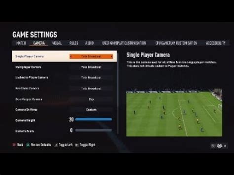 BEST Camera And Controller Settings FIFA 23 Ultimate Team YouTube