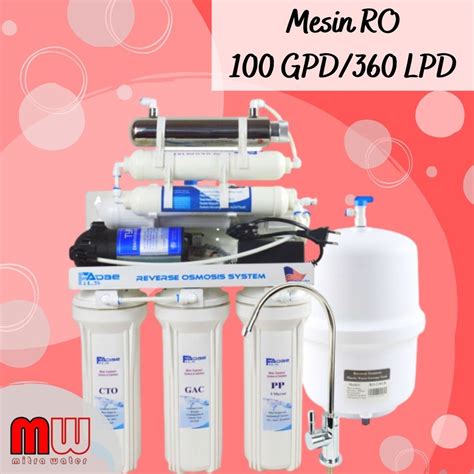 Jual Mesin RO Reverse Osmosis 100 GPD 360 LPD BACA DESKRIPSI DULU