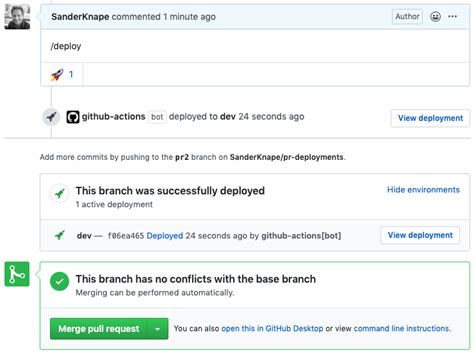 Deploy Your Pull Requests With Github Actions And Github Deployments Sander Knape