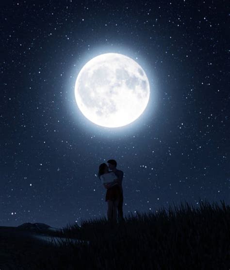 430+ Romance Moonlight Couple Silhouette Stock Photos, Pictures ...