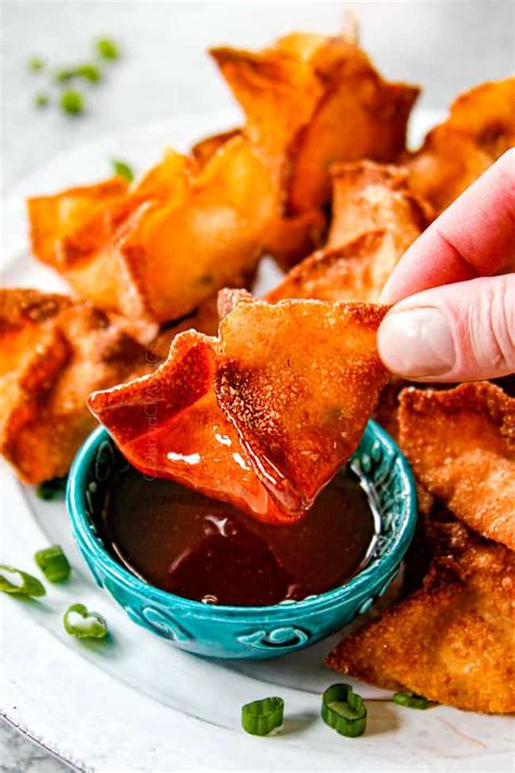 Crab Rangoon With Sweet And Sour Sauce Baked Fried Or Air Fried