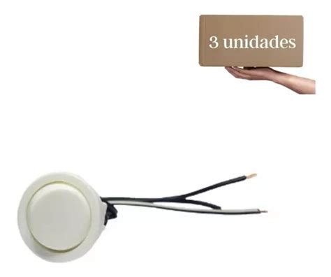 3un Interruptor Redondo Paralelo Bolinha Branco De Embutir MercadoLivre