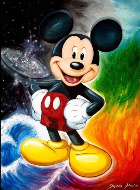 D Diamond Painting Mickey Mouse Full Square Round Drill Etsy