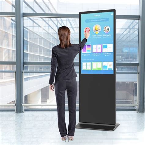 Indoor Floor Standing Touch Screen Interactive Advertising Display