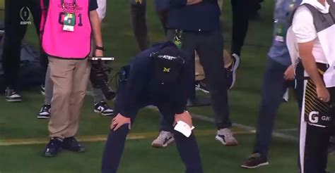 Jim Harbaugh Surprised On Sideline By Brother John On Live TV As Ravens