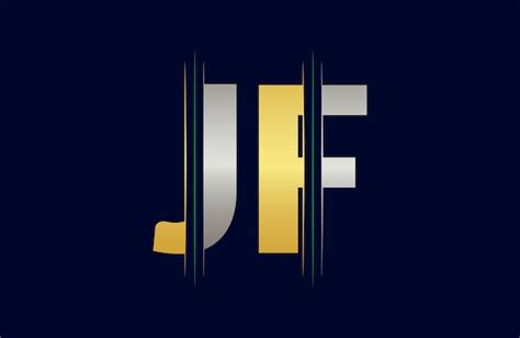 Plantilla Vectorial De Dise O Del Logotipo De La Letra Jf Vector Premium