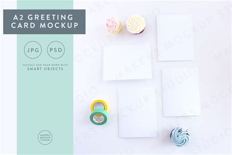 Birthday Greeting Card Mockup | Creative Photoshop Templates ~ Creative ...