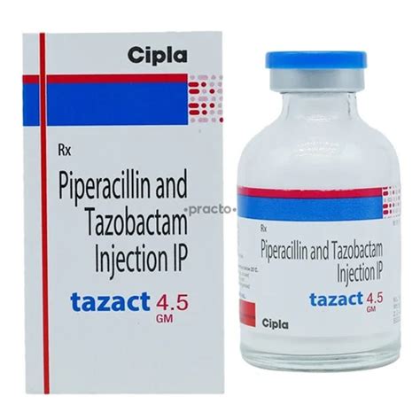 Tazomac Piperacillin And Tazobactam Injection Ip Gm At Rs Vial