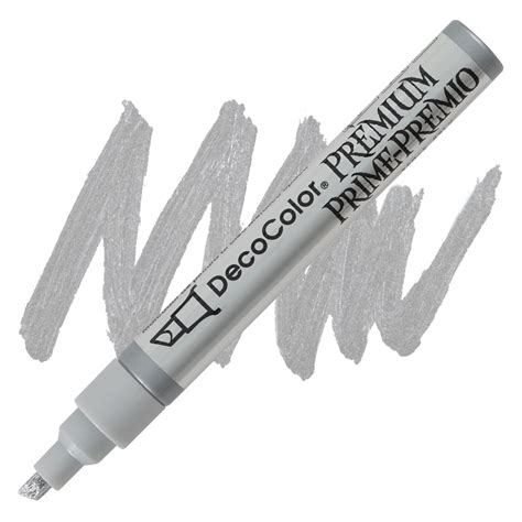 Decocolor Premium Paint Marker Silver Chisel Tip 5 Mm Blick Art