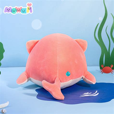 Mewaii Pillow Original Puffy Hug Pink Whale Fox Squish Toy