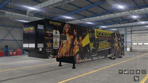 ATS Nascar Featherlite Rockstar Energy Drink Trailers Truck Skins X