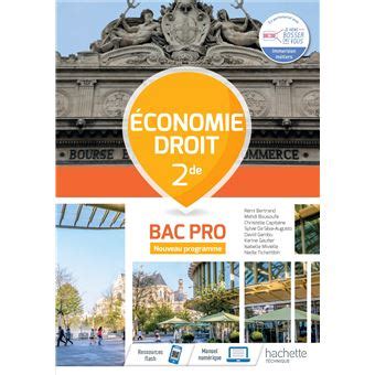 Conomie Droit De Bac Pro Cahier De L L Ve D Broch