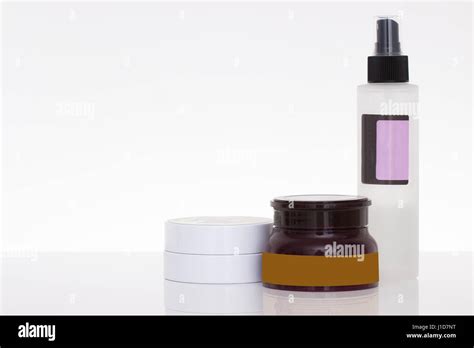 cosmetic containers isolated Stock Photo - Alamy