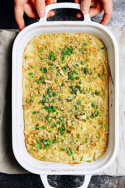 Creamy Rich Low Carb Cauliflower Gratin Recipe Cauliflower Gratin