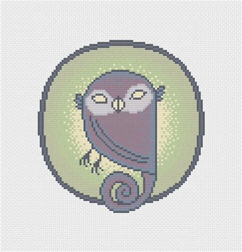 Morai Ahsoka Tano Owl Counted Cross Stitch Pattern - Etsy