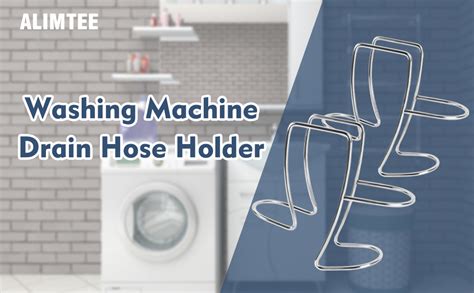 Amazon ALIMTEE Adjustable Washing Machine Washer Drain Hose Holder