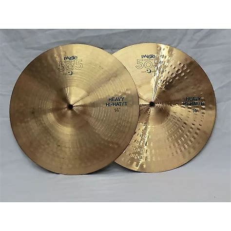 Paiste 14 505 Green Label Heavy Hi Hat Cymbals Reverb Canada