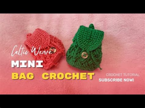 HOW TO CROCHET MINI BAG CROCHET KEYCHAIN Gladys Channel YouTube