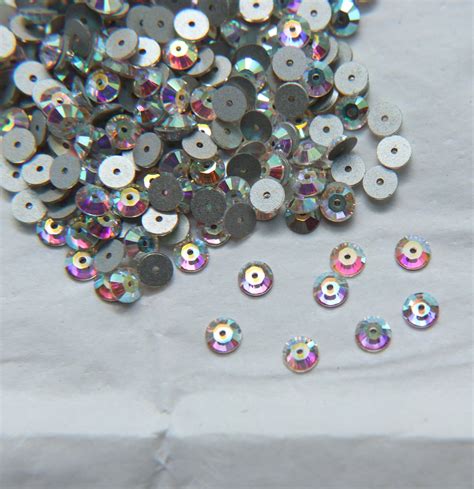 Mm Swarovski Crystal Aurore Boreale Xillion Lochrose Sew On Stones