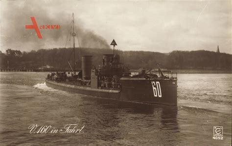 Deutsches Kriegsschiff Torpedoboot V In Fahrt Kaiserliche Marine Xl