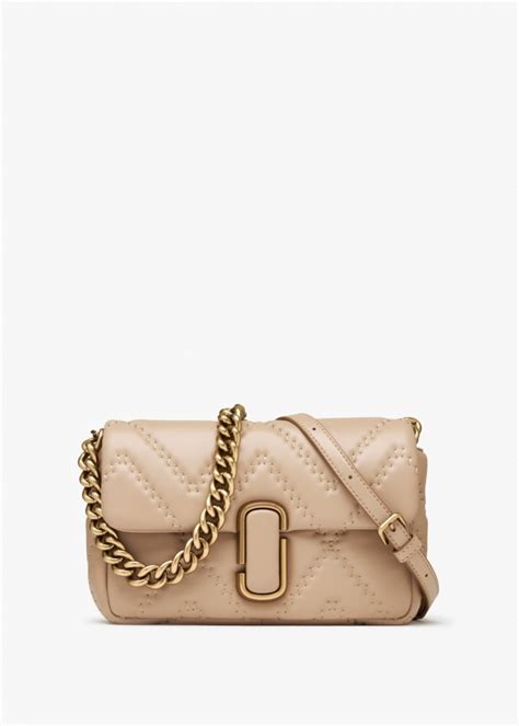 Marc Jacobs The Quilted Leather J Marc Camel Shoulder Bag