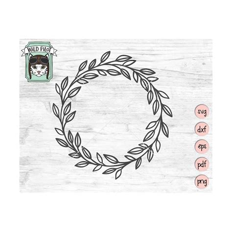 Wreath Svg File Laurel Wreath Svg Laurel Leaf Wreath Clip Inspire