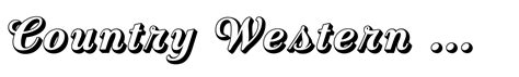 Country Western Script Font | Webfont & Desktop | MyFonts