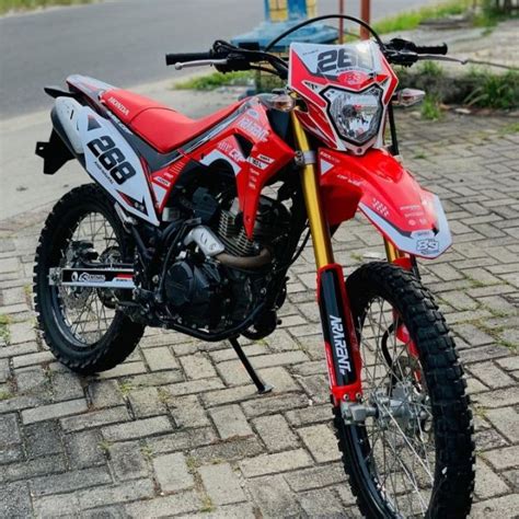 Decal Crf150l Full Body Merah Putih Decal Crf 150 L Simpel Decal