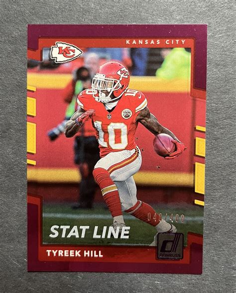 Panini Donruss Stat Line Season Tyreek Hill For Sale