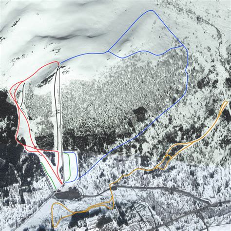 Volda Skisenter Trail map - Freeride