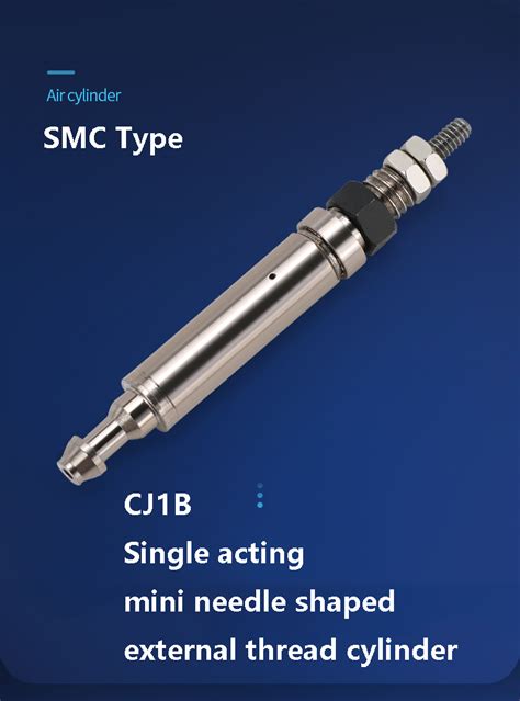 Cj B Single Acting Mini Needle Shaped External Thread Pneumatic Air