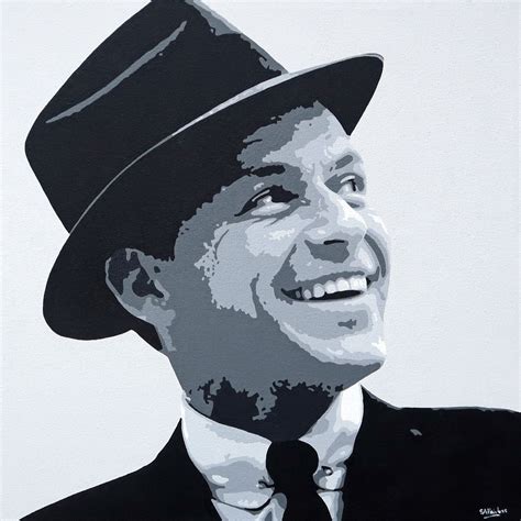 Medium Original Pop Art Painting Acrylic On Canvas Sinatra Pop